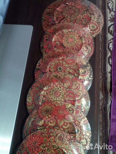 Посуда с точечной росписью сервиз ручная работа