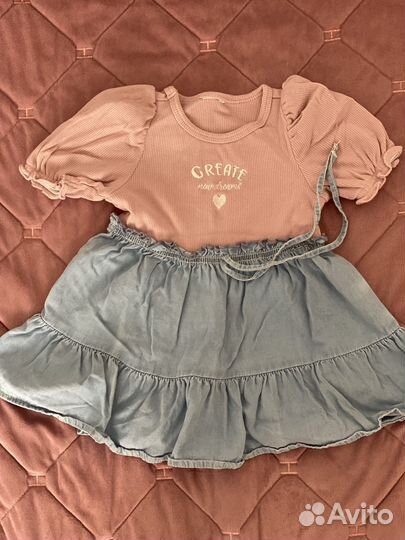 Пакет вещей и обуви на девочку 12 месяцев