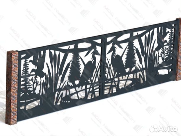 Забор металлический