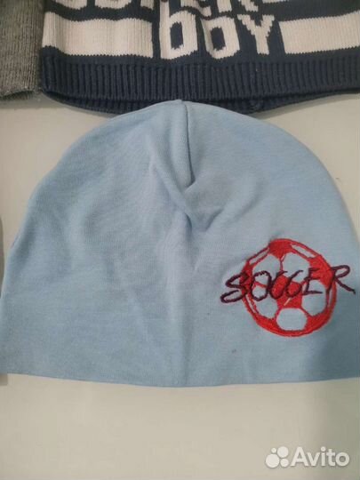 Шапки детские для мальчиков 2-4года цена за 4шт