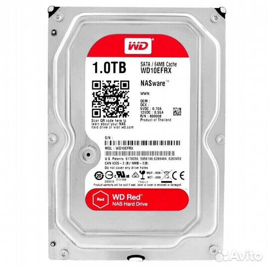 Жесткий диск Western Digital 1Tb WD10efrx sataiii