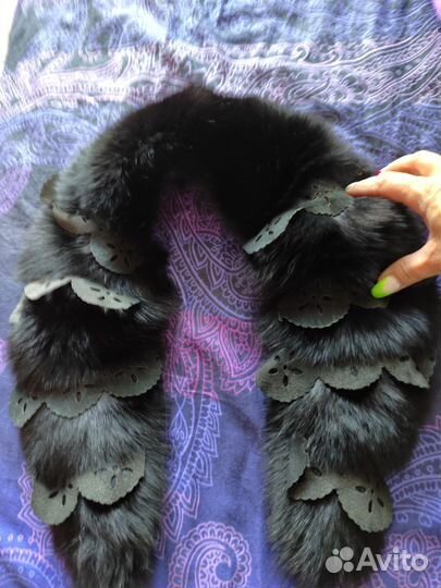 Меховой воротник песец