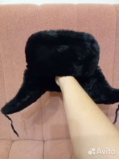 Шапка ушанка мужская меховая