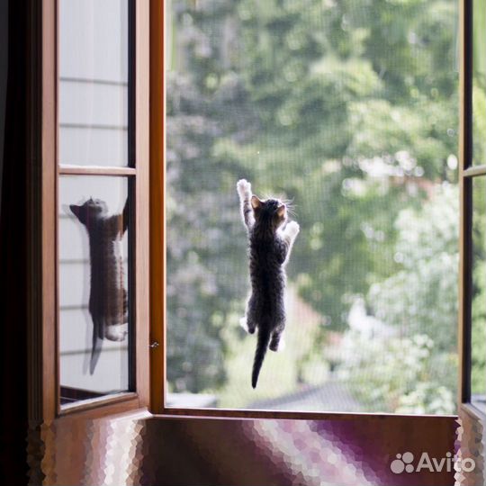 Москитные сетки антикошка, антипыль, плиссе