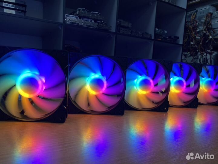 Вентиляторы для пк 120mm RGB Ausen Black