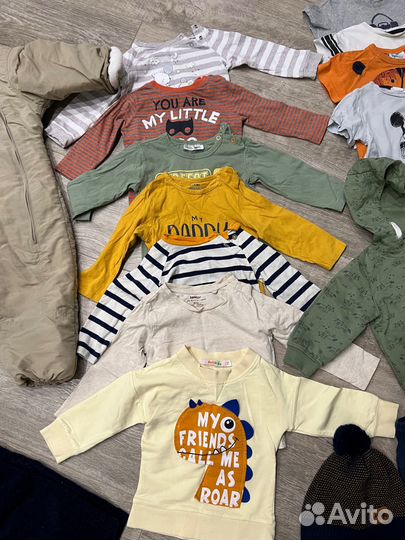 Пакет фирменных вещей 80-86 см