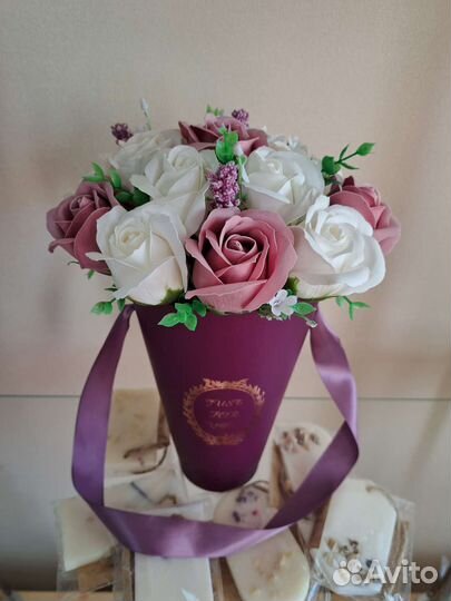 Букет цветов из мыла