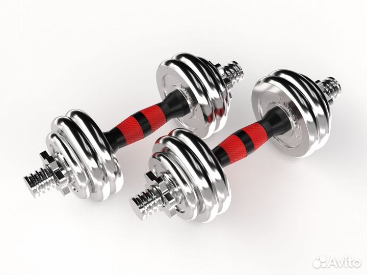 Набор гантелей Unixfit в кейсе 15kg