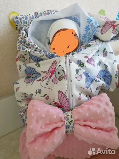 Конверт на выписку новорождённого из роддома