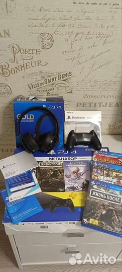 Игровая приставка ps4 slim 1tb