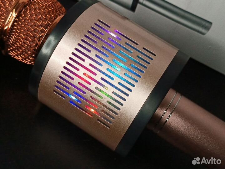 Караоке микрофон беспроводной с подсветкой