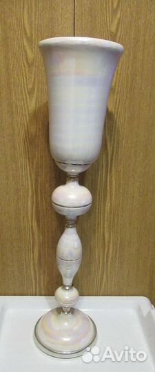 Ваза напольная перламутровая. СССР