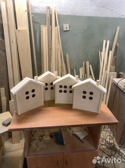 Деревянный бокс Домик