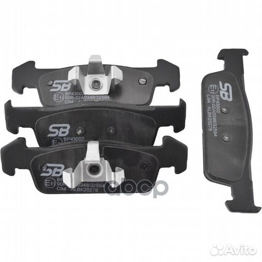 Колодки тормозные дисковые перед renault