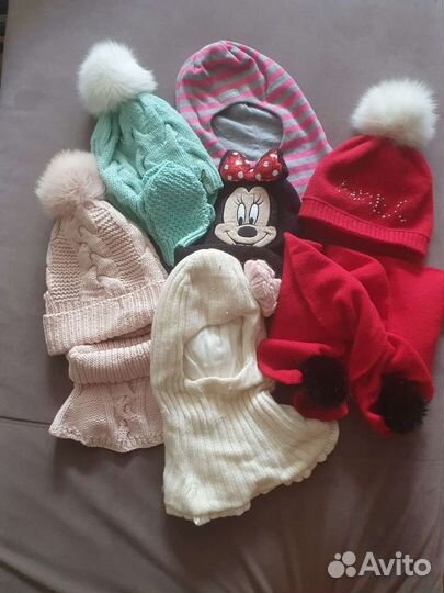 Комплект шапка, шарф 50-52-54 осень, зима