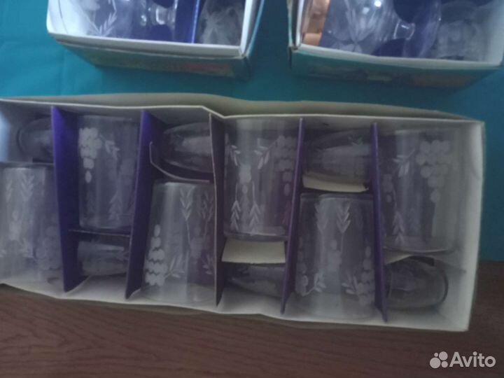 Подарочные наборы фужеры и рюмки СССР