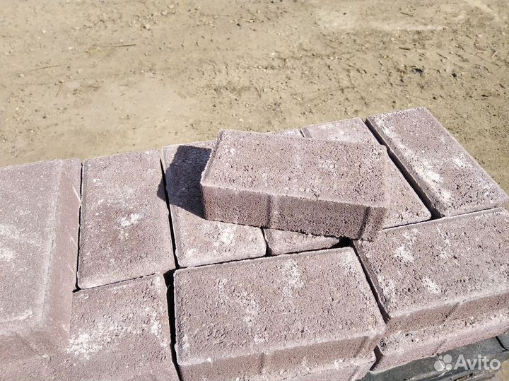 Брусчатка тротуарная Кирпич Вишня 198*98*60мм