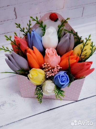 Букеты из мыла ручной работы