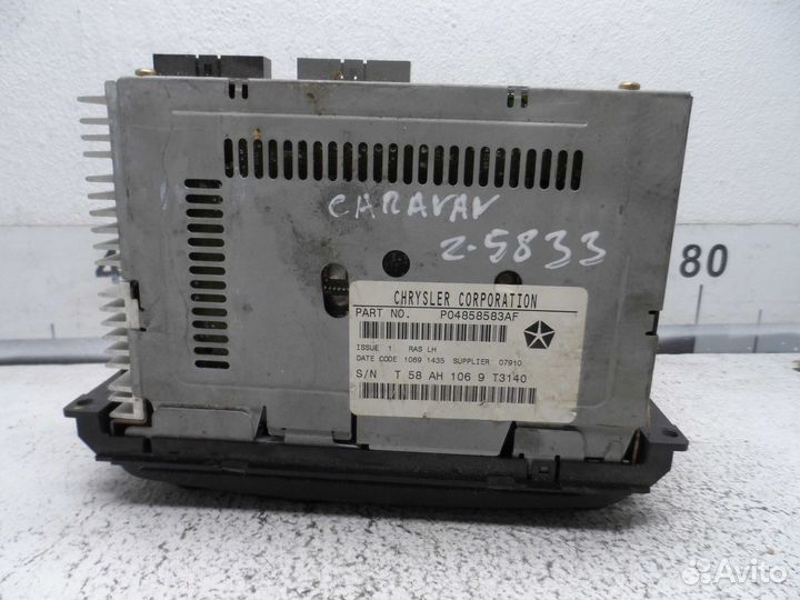 Магнитола Dodge Caravan 4 P04858583AF