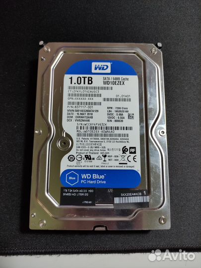 Жесткий диск Hdd WD Blue 1Tb