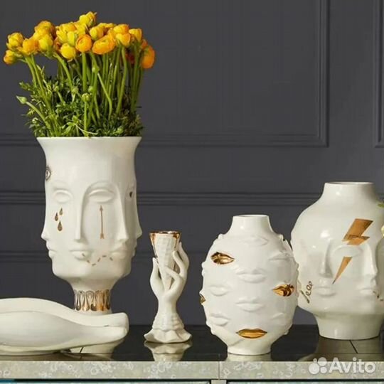 Ваза Dora Maar Muse Gold 35 см