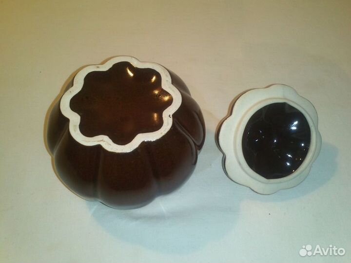 Сахарница в форме тыквы, керамика