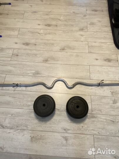 Гриф, блины и гантели