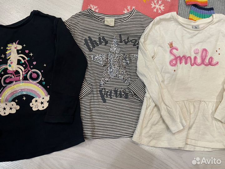 Пакет фирменных вещей на девочку 3-4 года 98-104