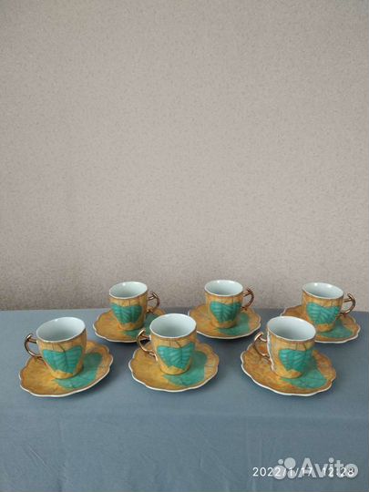 Кофейный сервиз, новый, 12 предметов