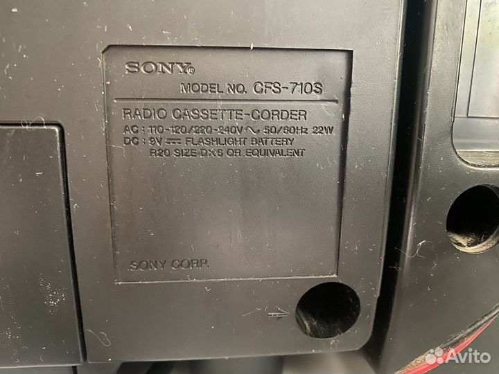 Магнитофон sony CFS-710s