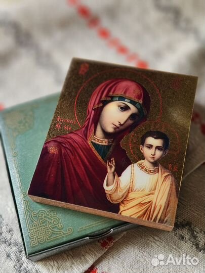 Казанская икона божьей матери уф печать на доске