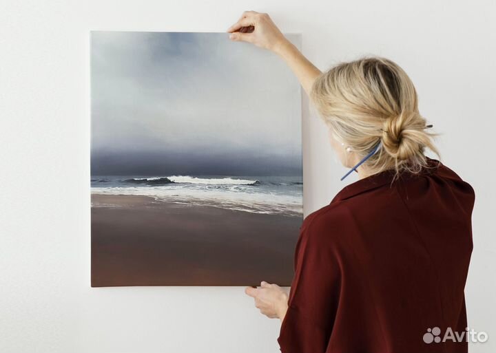 Картина маслом море, морской пейзаж 50 х 40 см