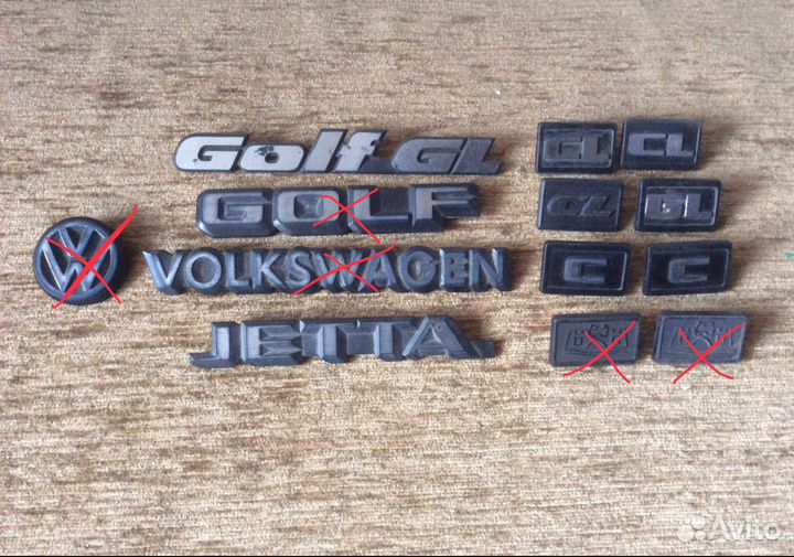 «Шильдики» для VW jetta 2 1986 г.в