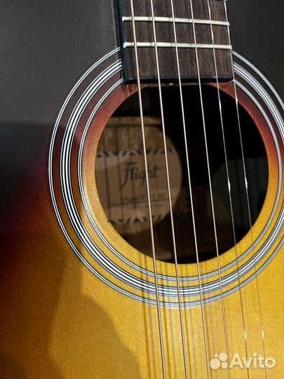 Акустическая шестиструнная гитара Flight D-175 SB