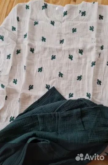 Пижама женская хлопок муслин