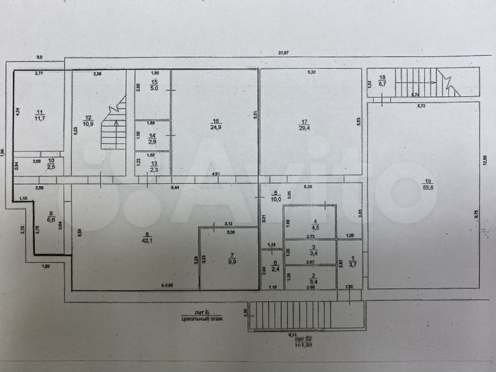 В центре Соц.Города от 100 до 340 м.кв