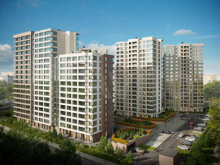 2-к. квартира, 65 м², 6/13 эт.