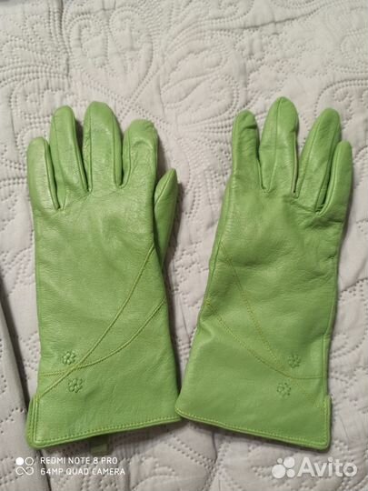Перчатки женские кожаные 7.5