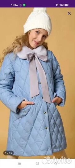 Пальто для девочки 140-146 см
