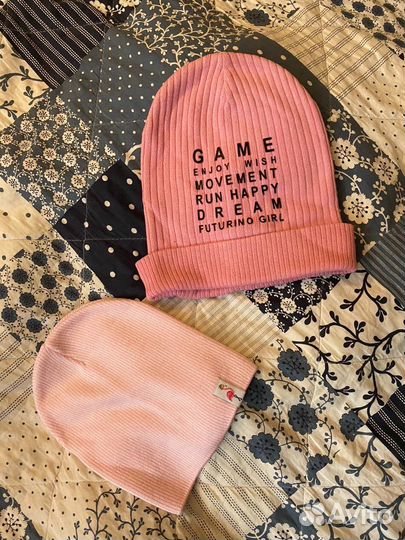 Шапка для девочки осень хлопок новая