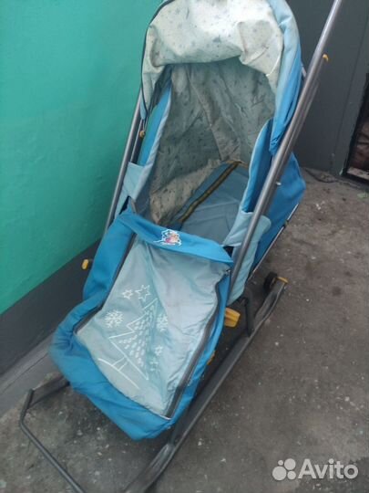 Детские санки коляска