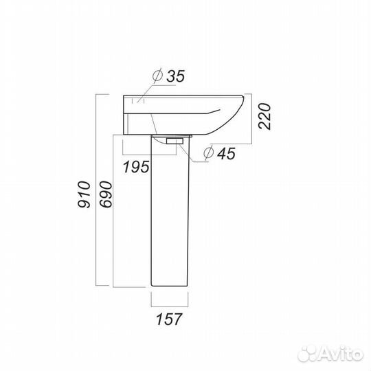 Пьедестал под раковину