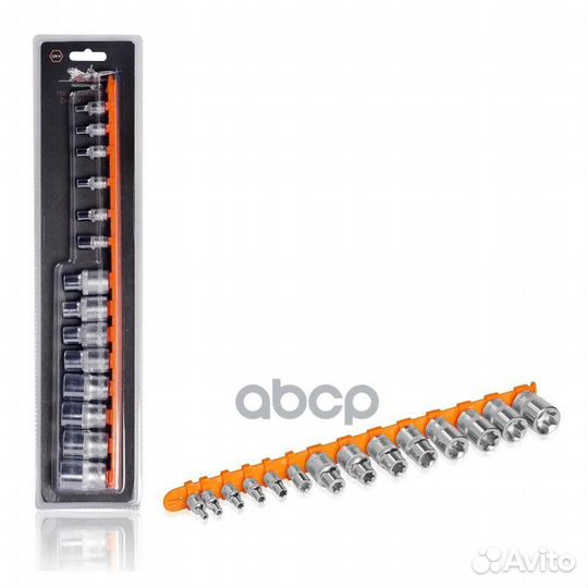 Набор головок torx E4-E24 на подвесе 14 предметов