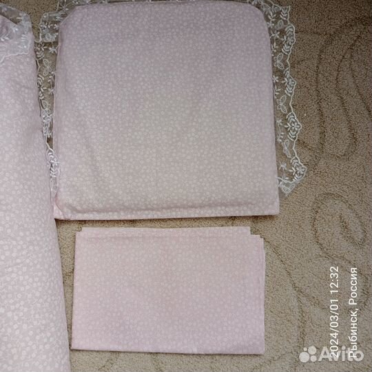 Комплект на выписку для девочки, лето, 6 предм