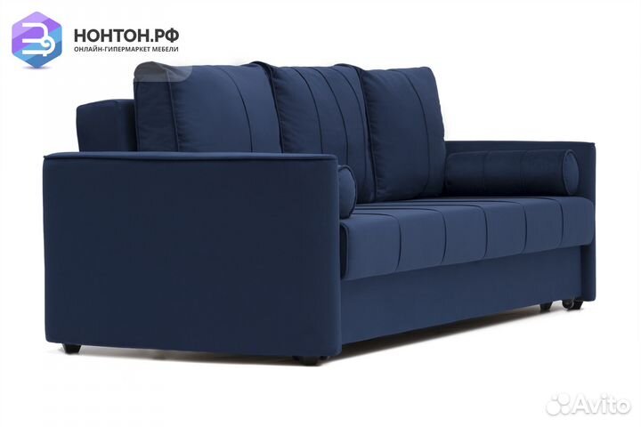 Диван еврокнижка Колибри 3-х местный темно-синий