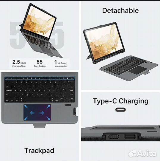 Чехол nillkin с клавиатурой для iPad Air