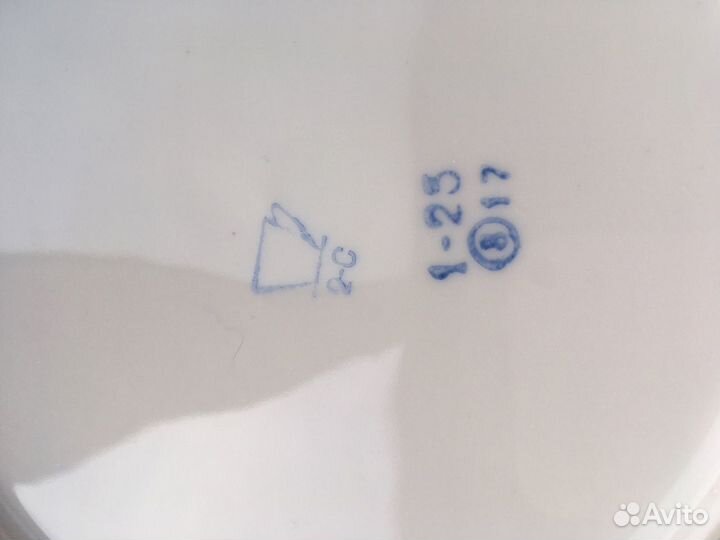 Тарелки суповые Барановка фарфор СССР 4 штуки