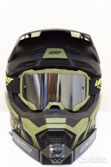 Мотошлем Leatt moto 7.5 + очки