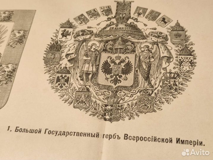 Гербы Российской империи гравюра до 1917