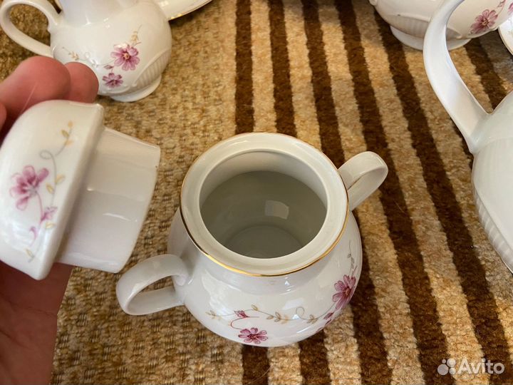 Набор советской посуды, фарфор из гдр кольдиц